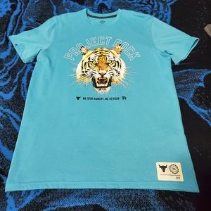 UA Project Rock Champion Heavyweight S/S Shirt Sz M